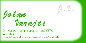 jolan varajti business card